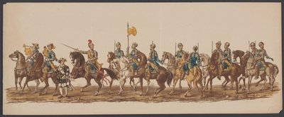 Processione di Delft del 1862, primo gruppo da Willem Bernardus IJzerdraat