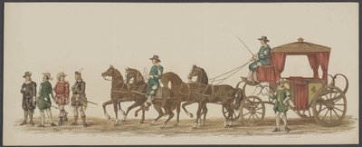 Processione di Delft del 1862, quarto e quinto gruppo da Willem Bernardus IJzerdraat