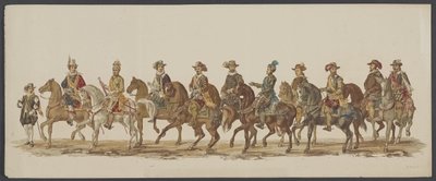 Processione di Delft del 1862, quarto gruppo da Willem Bernardus IJzerdraat
