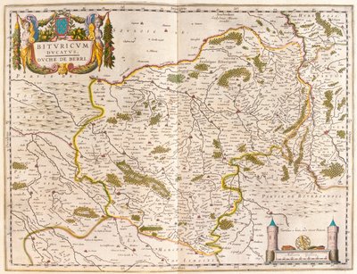 Beauvais, bergues, in "Theatrum Orbis Terrarum, sive Atlas Novus" di Willem Blaeu, Amsterdam da Willem Blaeu
