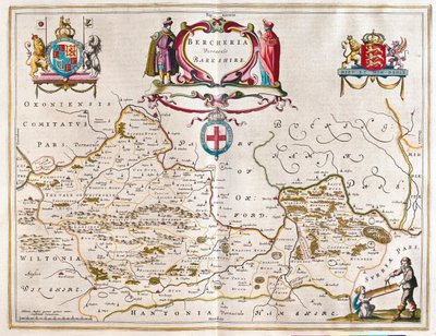 Berkshire, in "Theatrum Orbis Terrarum, sive Atlas Novus" di Willem Blaeu, Amsterdam da Willem Blaeu