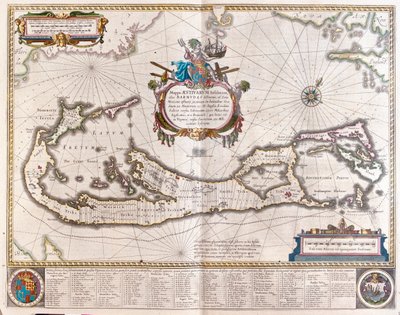 Bermuda, in "Theatrum Orbis Terrarum, sive Atlas Novus" di Willem Blaeu, Amsterdam da Willem Blaeu