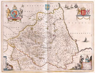 Vescovo di Durham, in "Theatrum Orbis Terrarum, sive Atlas Novus" di Willem Blaeu, Amsterdam da Willem Blaeu