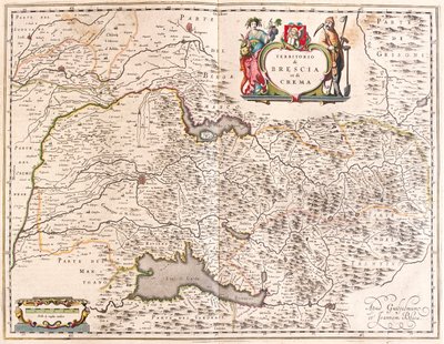 Brescia, Crema, Italia, in "Theatrum Orbis Terrarum, sive Atlas Novus" di Willem Blaeu, Amsterdam da Willem Blaeu
