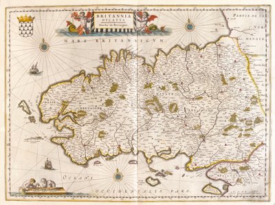 Bretagne, in "Theatrum Orbis Terrarum, sive Atlas Novus" di Willem Blaeu, Amsterdam da Willem Blaeu