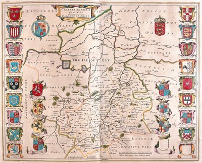 Cambridge shire, in "Theatrum Orbis Terrarum, sive Atlas Novus" di Willem Blaeu, Amsterdam da Willem Blaeu
