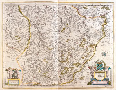Champagne, in "Theatrum Orbis Terrarum, sive Atlas Novus" di Willem Blaeu, Amsterdam da Willem Blaeu