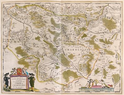Charlois in Borgogna, in "Theatrum Orbis Terrarum, sive Atlas Novus" di Willem Blaeu, Amsterdam da Willem Blaeu