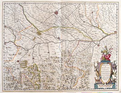 Città di: Pavia, Lodi, Novara, Tortona, Italia "Theatrum Orbis Terrarum, sive Atlas Novus" di Willem Blaeu, Amsterdam da Willem Blaeu