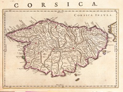 Isola di Corsica, "Theatrum Orbis Terrarum, sive Atlas Novus" di Willem Blaeu, Amsterdam da Willem Blaeu