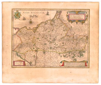 Ducato di Meclemburgo da Willem Blaeu