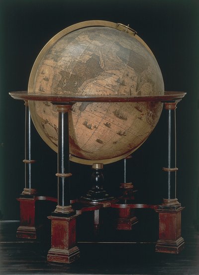 Globo terrestre realizzato da Willem Blaeu, creato ad Amsterdam da Willem Blaeu