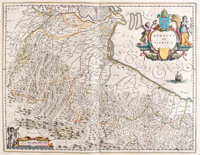 Emilia Romagna, Italia, in "Theatrum Orbis Terrarum, sive Atlas Novus" di Willem Blaeu, Amsterdam da Willem Blaeu