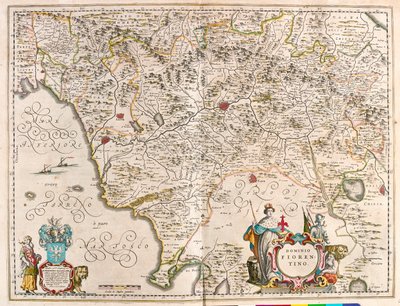 Firenze, Italia, in "Theatrum Orbis Terrarum, sive Atlas Novus" di Willem Blaeu, Amsterdam da Willem Blaeu