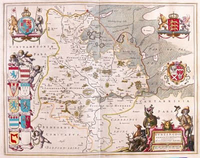 Huntington shire, in "Theatrum Orbis Terrarum, sive Atlas Novus" di Willem Blaeu, Amsterdam da Willem Blaeu