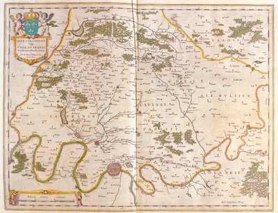Isola di Francia, in "Theatrum Orbis Terrarum, sive Atlas Novus" di Willem Blaeu, Amsterdam da Willem Blaeu
