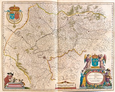 Isola di Francia, in "Theatrum Orbis Terrarum, sive Atlas Novus" di Willem Blaeu, Amsterdam da Willem Blaeu