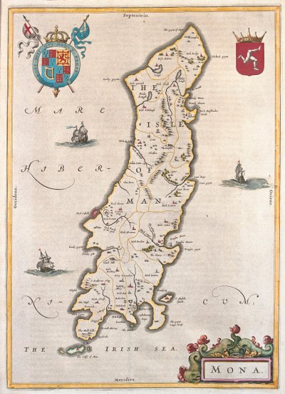 Isola di Man, in "Theatrum Orbis Terrarum, sive Atlas Novus" di Willem Blaeu, Amsterdam da Willem Blaeu