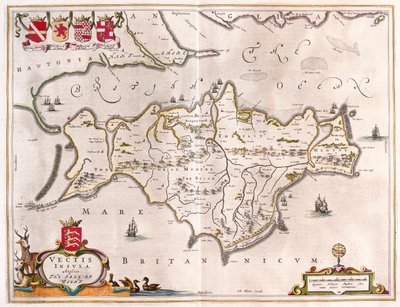 Isola di Wight, in "Theatrum Orbis Terrarum, sive Atlas Novus" di Willem Blaeu, Amsterdam da Willem Blaeu