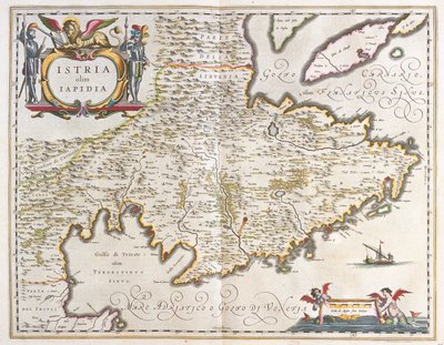 Istria, in "Theatrum Orbis Terrarum, sive Atlas Novus" di Willem Blaeu, Amsterdam da Willem Blaeu