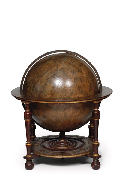 Grande Coppia di Globi da Biblioteca, il Terrestre 1645/48, il Celeste dopo c.1630 da Willem Blaeu