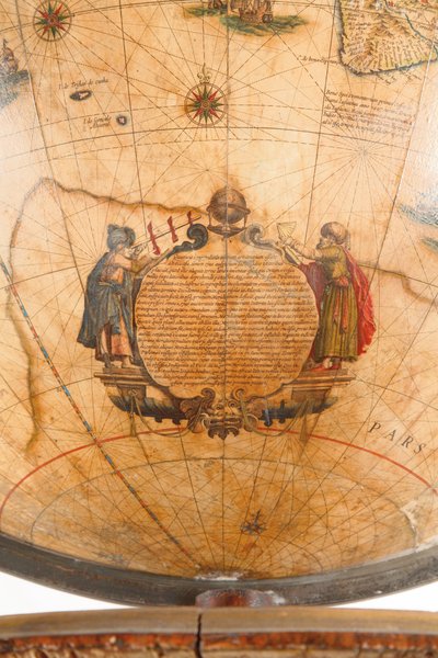 Grande coppia di globi da biblioteca, il terrestre 1645/48, il celeste dopo c.1630 da Willem Blaeu