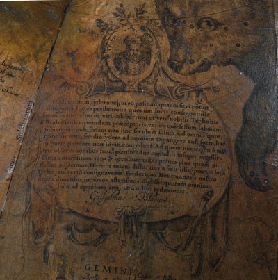Grande coppia di globi da biblioteca, il terrestre 1645/48, il celeste dopo c.1630 da Willem Blaeu