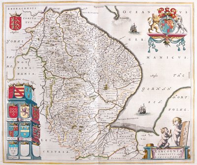 Lincoln shire, in "Theatrum Orbis Terrarum, sive Atlas Novus" di Willem Blaeu, Amsterdam da Willem Blaeu