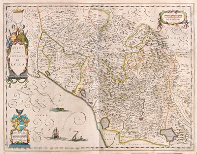 Lucca, Italia, in "Theatrum Orbis Terrarum, sive Atlas Novus" di Willem Blaeu, Amsterdam da Willem Blaeu