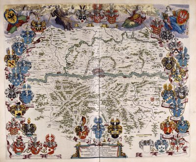 Mappa della Germania da Willem Blaeu