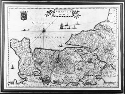 Mappa della Normandia dopo un