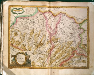 Mappa del Ducato di Parma da Willem Blaeu