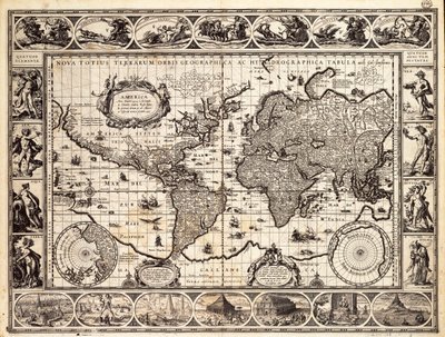 Mappa del mondo di Mercatore da Willem Blaeu