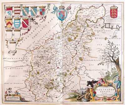 Northampton shire, in "Theatrum Orbis Terrarum, sive Atlas Novus" di Willem Blaeu, Amsterdam da Willem Blaeu