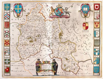 Oxfordshire, in "Theatrum Orbis Terrarum, sive Atlas Novus" di Willem Blaeu, Amsterdam da Willem Blaeu