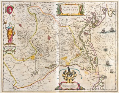 Padova, Italia, in "Theatrum Orbis Terrarum, sive Atlas Novus" di Willem Blaeu, Amsterdam da Willem Blaeu