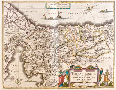 Palestina, in "Theatrum Orbis Terrarum, sive Atlas Novus" di Willem Blaeu, Amsterdam da Willem Blaeu