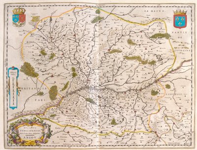 Pays de la Loire - Normandie, in "Theatrum Orbis Terrarum, sive Atlas Novus" di Willem Blaeu, Amsterdam da Willem Blaeu