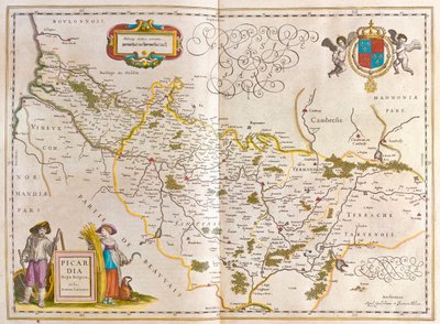 Piccardia, in "Theatrum Orbis Terrarum, sive Atlas Novus" di Willem Blaeu, Amsterdam da Willem Blaeu