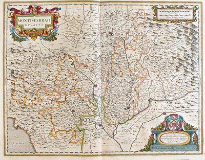 Piemont, Italia, in "Theatrum Orbis Terrarum, sive Atlas Novus" di Willem Blaeu, Amsterdam da Willem Blaeu
