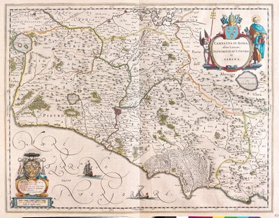 Roma, Italia, in "Theatrum Orbis Terrarum, sive Atlas Novus" di Willem Blaeu, Amsterdam da Willem Blaeu