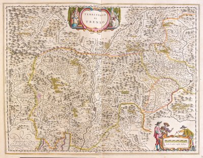 Trento, Italia, in "Theatrum Orbis Terrarum, sive Atlas Novus" di Willem Blaeu, Amsterdam da Willem Blaeu