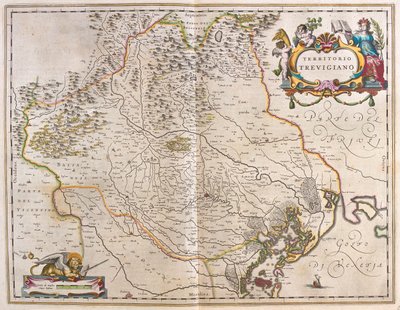 Treviso, Italia, in "Theatrum Orbis Terrarum, sive Atlas Novus" di Willem Blaeu, Amsterdam da Willem Blaeu