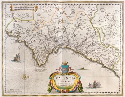 Valencia, in "Theatrum Orbis Terrarum, sive Atlas Novus" di Willem Blaeu, Amsterdam da Willem Blaeu