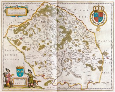 Valois, in "Theatrum Orbis Terrarum, sive Atlas Novus" di Willem Blaeu, Amsterdam da Willem Blaeu
