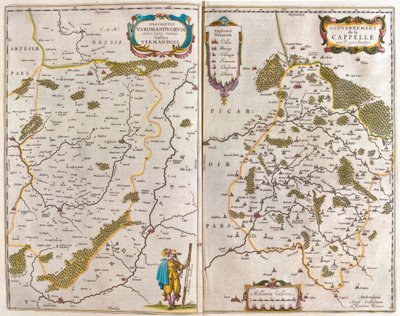 Vermandois-Saint Quentin/Tierache, Aisne, in "Theatrum Orbis Terrarum, sive Atlas Novus" di Willem Blaeu, Amsterdam da Willem Blaeu