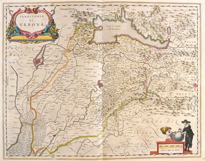 Verona, Italia, in "Theatrum Orbis Terrarum, sive Atlas Novus" di Willem Blaeu, Amsterdam da Willem Blaeu