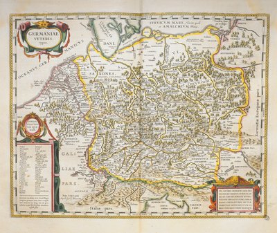 Veteris Germany dal Theatrum Orbis Terrarum di Willem Bleau, Amsterdam da Willem Blaeu