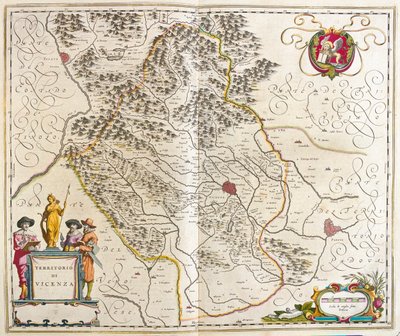 Vicenza, Italia, in "Theatrum Orbis Terrarum, sive Atlas Novus" di Willem Blaeu, Amsterdam da Willem Blaeu