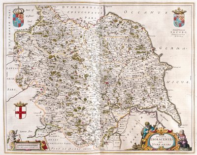 Yorkshire, in "Theatrum Orbis Terrarum, sive Atlas Novus" di Willem Blaeu, Amsterdam da Willem Blaeu